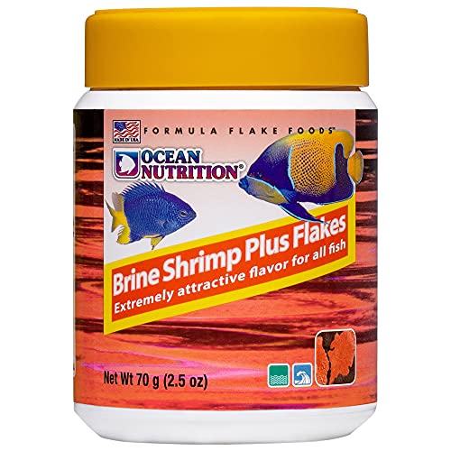 Brine Shrimp Plus Flocken Fischfutter, 70 g von Ocean Nutrition
