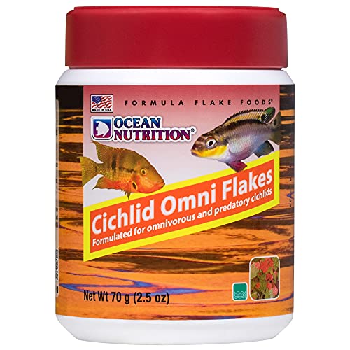 Cichliden Omni Flakes Fischfutter, 71 g von Ocean Nutrition