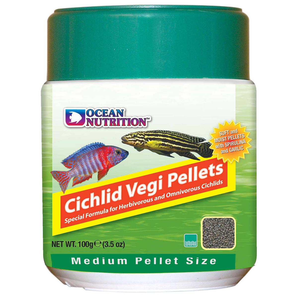 Ocean Nutrition Cichlid Vegi Pellets Medium 100g Ocean Nutrition Cichlid Vegi Pellets Medium 100g von Ocean Nutrition