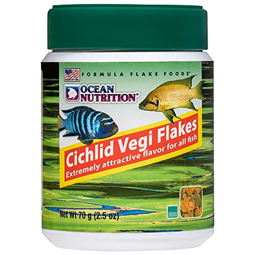 Vegi Cichlid-Flocken, 70 g Vegi Cichlid-Flocken, 70 g von Ocean Nutrition
