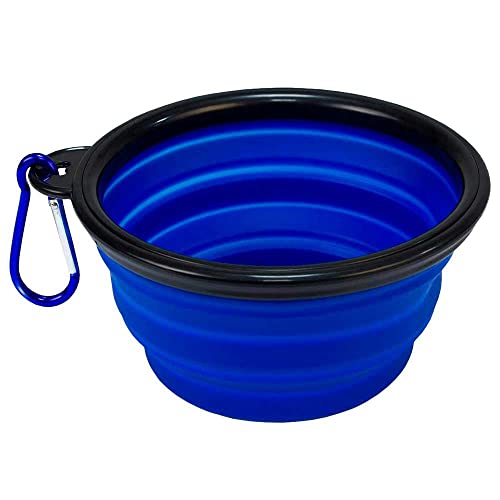 OcioDual Faltbarer Hundetrinknapf, 650ml Faltbecher, Blau, Katzentrinknapf, Futterspender, Tragbarer Hundetrinknapf, Hundezubehör, Schale mit Karabiner Zum Wandern Oder Reisen, TPE-Material OcioDual Faltbarer Hundetrinknapf, 650ml Faltbecher, Blau, Katzentrinknapf, Futterspender, Tragbarer Hundetrinknapf, Hundezubehör, Schale mit Karabiner Zum Wandern Oder Reisen, TPE-Material von OcioDual