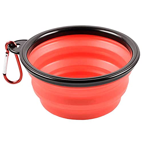 OcioDual Faltbarer Hundetrinknapf, 350ml Faltbecher, Rot, Katzentrinknapf, Futterspender, Tragbarer Hundetrinknapf, Hundezubehör, Schale mit Karabiner Zum Wandern Oder Reisen, TPE-Material OcioDual Faltbarer Hundetrinknapf, 350ml Faltbecher, Rot, Katzentrinknapf, Futterspender, Tragbarer Hundetrinknapf, Hundezubehör, Schale mit Karabiner Zum Wandern Oder Reisen, TPE-Material von OcioDual