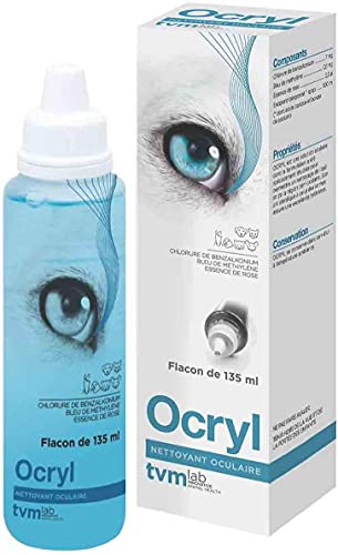 TVM Ocryl-Augentropfen | 135 ml | Augenhygieneprodukt für Hunde, Katzen, Pferde und Exoten | Kann bei der Entfernung von Ablagerungen, Sekret, Staub und Fremdkörpern hilfreich sein von Ocryl