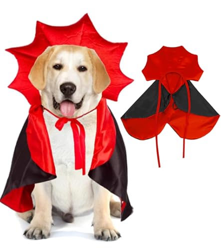 Halloween Kostüm Umhang für Hund Katze, Halloween Kostüme Haustier Vampir Umhang, Vampir Umhang mit Melone Fledermausflügel Haustier Cosplay Kostüme, Halloween-Kostüme fur Haustierkleid Haustiere Halloween Kostüm Umhang für Hund Katze, Halloween Kostüme Haustier Vampir Umhang, Vampir Umhang mit Melone Fledermausflügel Haustier Cosplay Kostüme, Halloween-Kostüme fur Haustierkleid Haustiere von Octonyluck