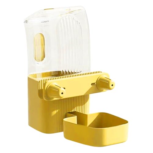 1500 ml Haustier Wasserspender Schwerkraft Hunde Auto Wasserschale Hanging Feeder (gelb) (Stil 2) von Ocuuer
