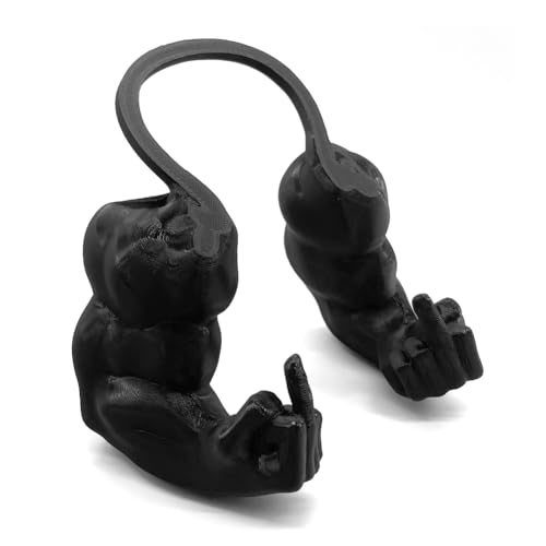 3D-Gedruckter Katzenmuskelarm Anti-Kratzer-Katzen-Hals-Armkatze Accessoire (Schwarz S) (Schwarz C) von Ocuuer