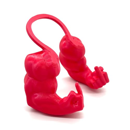 3D-Gedruckter Katzenmuskelarm Anti-Kratzer-Katzenhals-Arm-Halloween-Accessoire (rot l) (F rot) von Ocuuer