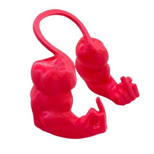 Katzenmuskelarm 3D -Gedruckter Nackenarm mit Muskel -Hausplay -Kostüm (rot L) (L rot) von Ocuuer