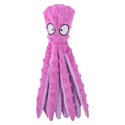 Ocuuer Quietschende Hundespielzeug kein Füllung Crinkle Plush Welpenspielzeug, um sie zu beschäftigen (lila) von Ocuuer