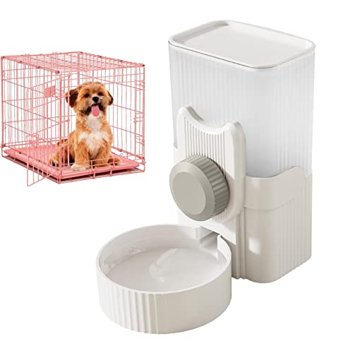 Automatischer Futterspender für Haustiere - Hundekäfig Wasserspender | Wasserspender für Hundekäfige | Automatisch Nachfüllender Katzenfutterspender für Katzen und Hunde für Käfige von Odavom