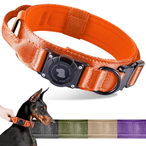 2025 Upgrade Wasserdichtes AirTag Hundehalsband, Militärisches Taktisches Hundehalsband mit AirTag-Halter, Komfortabler Kontrollgriff und Metallschnalle, GPS-Hundehalsbandhalter für mittelgroße bis 2025 Upgrade Wasserdichtes AirTag Hundehalsband, Militärisches Taktisches Hundehalsband mit AirTag-Halter, Komfortabler Kontrollgriff und Metallschnalle, GPS-Hundehalsbandhalter für mittelgroße bis von Odokele