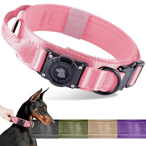 2025 Upgrade Wasserdichtes AirTag Hundehalsband, Militärisches Taktisches Hundehalsband mit AirTag-Halter, Komfortabler Kontrollgriff und Metallschnalle, GPS-Hundehalsbandhalter für mittelgroße bis 2025 Upgrade Wasserdichtes AirTag Hundehalsband, Militärisches Taktisches Hundehalsband mit AirTag-Halter, Komfortabler Kontrollgriff und Metallschnalle, GPS-Hundehalsbandhalter für mittelgroße bis von Odokele