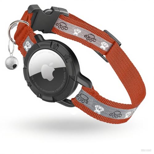 AirTag Katzenhalsband, reflektierend, integriertes GPS-Katzenhalsband mit AirTag-Halterung und Glocke, Sicherheits-Elastik-Tracker, Katzenhalsbänder für Mädchen, Jungen, Katzen, Kätzchen und Welpen AirTag Katzenhalsband, reflektierend, integriertes GPS-Katzenhalsband mit AirTag-Halterung und Glocke, Sicherheits-Elastik-Tracker, Katzenhalsbänder für Mädchen, Jungen, Katzen, Kätzchen und Welpen von Odokele