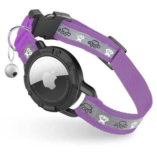 Reflektierendes AirTag Katzenhalsband, ODOKELE Integriertes GPS-Katzenhalsband mit Airtag-Halterung und Glocke, Sicherheitsgummiband, Tracker, Katzenhalsbänder für Mädchen, Jungen, Katzen, Kätzchen Reflektierendes AirTag Katzenhalsband, ODOKELE Integriertes GPS-Katzenhalsband mit Airtag-Halterung und Glocke, Sicherheitsgummiband, Tracker, Katzenhalsbänder für Mädchen, Jungen, Katzen, Kätzchen von Odokele