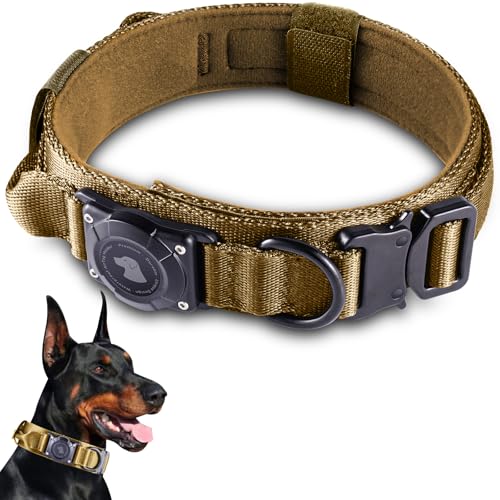 Tactical AirTag Hundehalsband, Air Tag Hundehalsband, Khaki, XL Tactical AirTag Hundehalsband, Air Tag Hundehalsband, Khaki, XL von Odokele