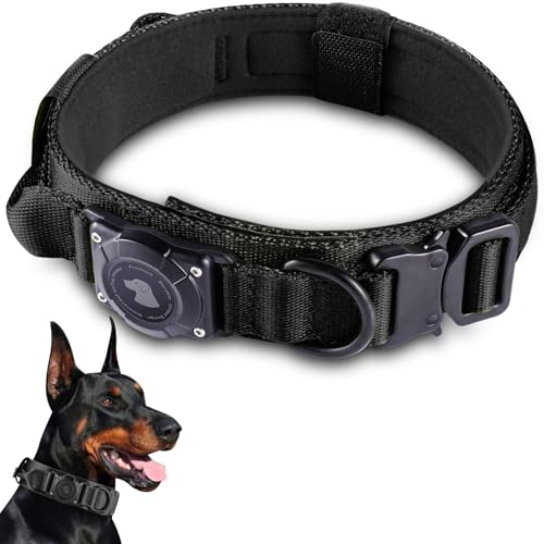 Tactical AirTag Hundehalsband, Air Tag Hundehalsband, Schwarz, XL Tactical AirTag Hundehalsband, Air Tag Hundehalsband, Schwarz, XL von Odokele