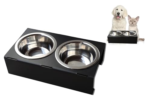 ODOLPLUSZ Futternapf 2er Set mit Metallständer 0,45l | Futterstation Katzen Hundenapf - Fressnapf und Wassernapf für Katzen und kleine Hunde ODOLPLUSZ Futternapf 2er Set mit Metallständer 0,45l | Futterstation Katzen Hundenapf - Fressnapf und Wassernapf für Katzen und kleine Hunde von Odolplusz