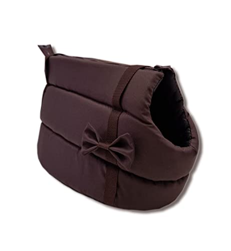 Odolplusz Elegante Hundetasche für Hunde/Katzen, Waschbar - Kleine/Mittlere/Mittelgroße, XS, S, L, M/Hundetragetasche Katzentasche Tragetasche Transporttasche (braun) von Odolplusz