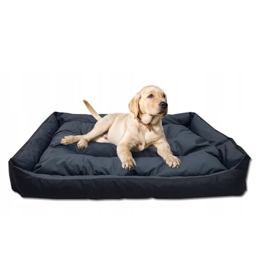 Odolplusz Hundebett Hundekorb Hundesofa Tierbettfür große Hunde | Hundekissen Grosse Hunde | 150x105 cm (schwarz + Graphit grau) (schwarz-Graphit) von Odolplusz