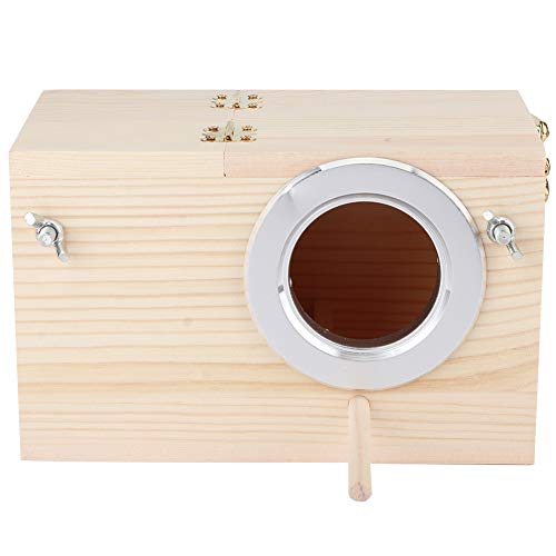 Exquisite Vogelhaus-Zuchtbox aus Holz, Zuverlässige und Elegante Farbe, Geeignet für Papageien, 12 X 12 X 19,5 cm, Haustierzubehör von Odorkle
