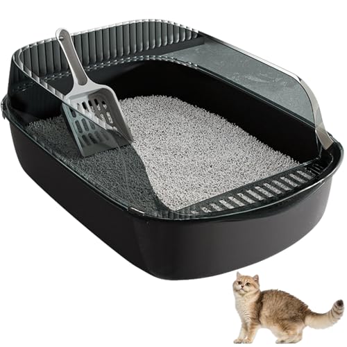 Katzen -Toilette große Katzenstreuabletts 12 l PP Vertiefende Katzenratstreubox mit Schaufel Anti -Splash -Abnehmbare doppelte Schicht Fleckenresistente Katzentoilette für Katzenbedarf Katzenbesitzer Katzen -Toilette große Katzenstreuabletts 12 l PP Vertiefende Katzenratstreubox mit Schaufel Anti -Splash -Abnehmbare doppelte Schicht Fleckenresistente Katzentoilette für Katzenbedarf Katzenbesitzer von Odoukey