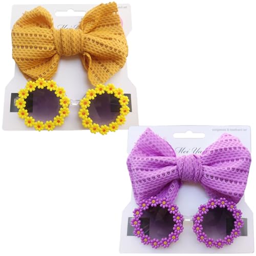 Odoukey 2pcs/Set Hundebögen Hund Stirnband und Hund Sonnenbrille, elastische süße Baby -Stirnbänder mit Bug, Sommer lustige Blumen Kinder Sonnenbrille für Haustierkatze Baby Kinder Odoukey 2pcs/Set Hundebögen Hund Stirnband und Hund Sonnenbrille, elastische süße Baby -Stirnbänder mit Bug, Sommer lustige Blumen Kinder Sonnenbrille für Haustierkatze Baby Kinder von Odoukey