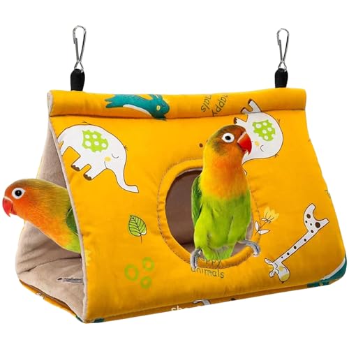 Odoukey 7.5x4x5.3 '' Vogelhängematte mit Loch, warmem und Komfortables Sittichnest mit abnehmbarem Acrylbrett Odoukey 7.5x4x5.3 '' Vogelhängematte mit Loch, warmem und Komfortables Sittichnest mit abnehmbarem Acrylbrett von Odoukey