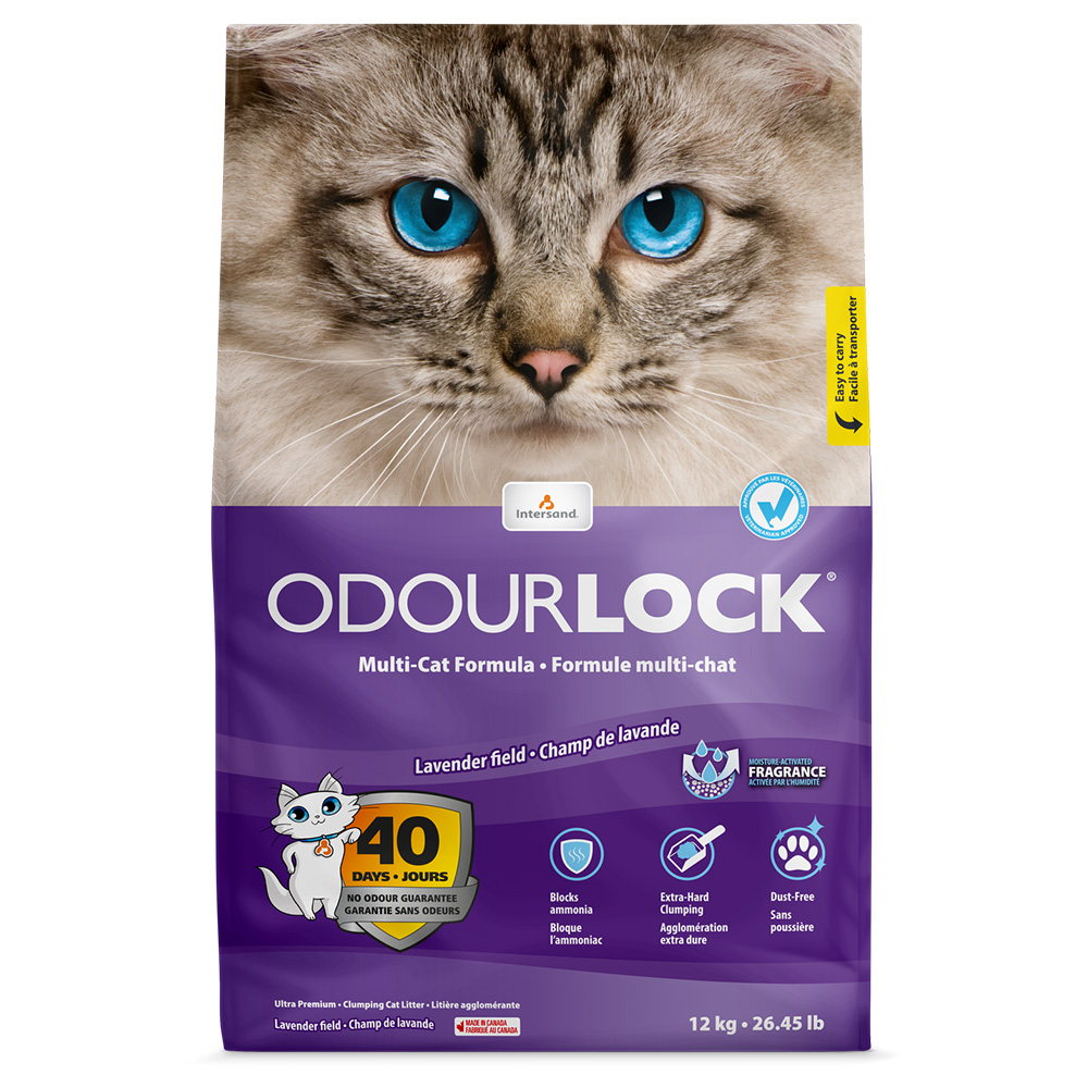 ODOURLOCK Katzenstreu Lavendel - 12 kg ODOURLOCK Katzenstreu Lavendel - 12 kg von OdourLock
