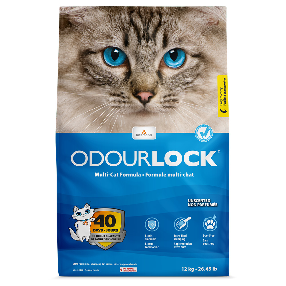 ODOURLOCK Katzenstreu Parfümfrei - 2 x 12 kg von OdourLock