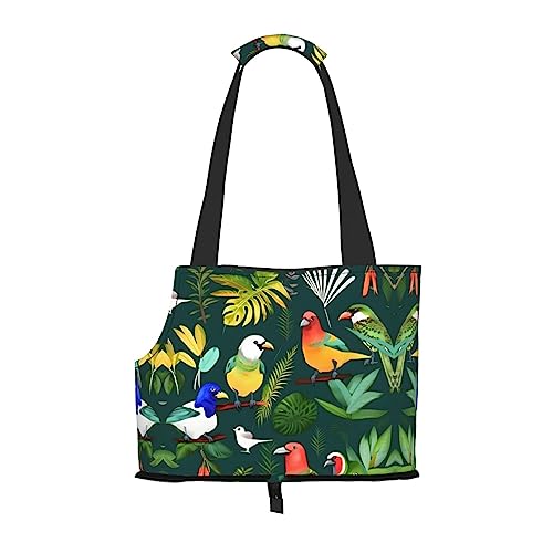Transporttasche für Katzen, Hunde, Welpen, tropische Vögel und Pflanzen, Blatt-Druck, tragbar, faltbar Transporttasche für Katzen, Hunde, Welpen, tropische Vögel und Pflanzen, Blatt-Druck, tragbar, faltbar von Ogniwo