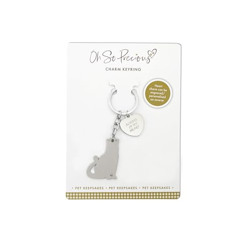 Schlüsselanhänger mit Katzenmotiv – Always in My Heart Charm | Trauergeschenk | Edelstahl-Haustier-Andenken | Katzenliebhaber-Erinnerung | Trauer-Geschenk Schlüsselanhänger mit Katzenmotiv – Always in My Heart Charm | Trauergeschenk | Edelstahl-Haustier-Andenken | Katzenliebhaber-Erinnerung | Trauer-Geschenk von Oh So Precious Pet Keepsakes