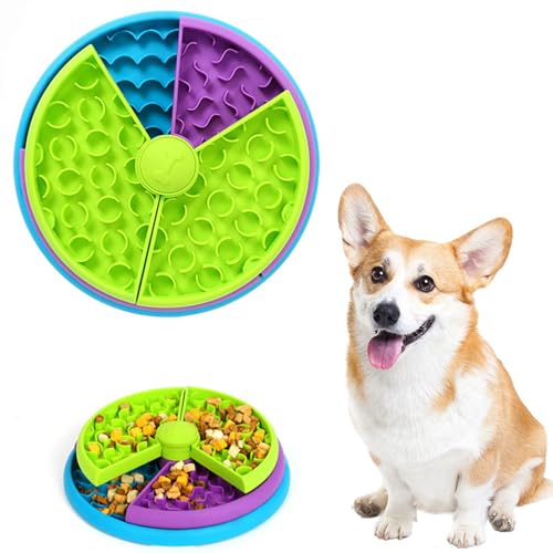 OhhGo 3 Etagen Interaktiver Slow Feeder Hundenapf, Labyrinth-Design Slow Feeder, Essen Interaktiver Feeder mit rutschfesten Füßen, Multi-Fach Dog Feeder für mittelgroße große Rassen von OhhGo