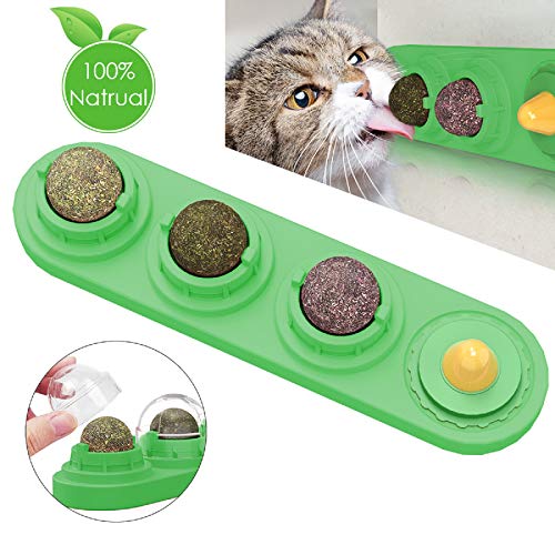 OhhGo Katzenspielzeug mit natürlicher Katzenminze, essbare Bälle zum Lecken, Spielzeug für Katzen und Kätzchen. von OhhGo