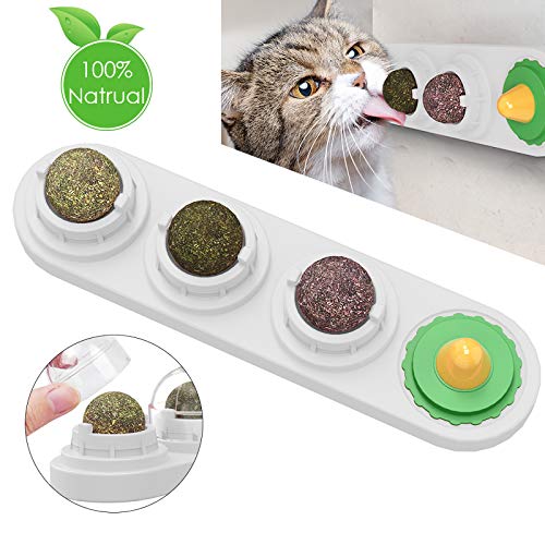 OhhGo Katzenspielzeug mit natürlicher Katzenminze, essbare Bälle zum Lecken, Spielzeug für Katzen und Kätzchen. von OhhGo