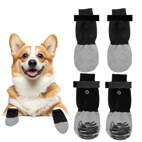 Hundesocken mit Griffen, Hundesocken mit Pfoten stoppen Lecken, rutschfeste Pfoten stoppen Lecken, Größe M von Ohling