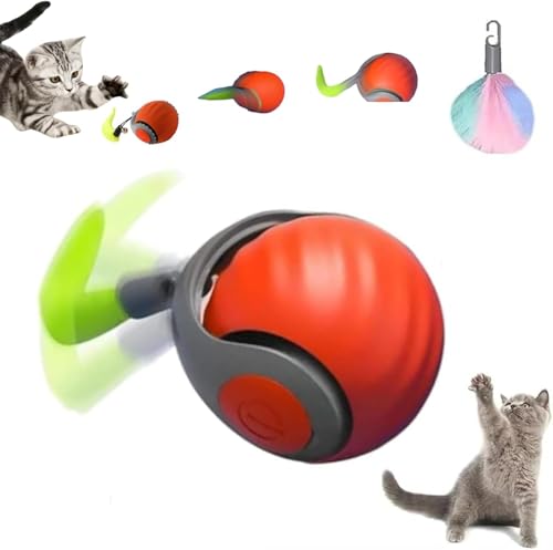 Ohphnt chasemaster pro katzenspielzeug,ChaseMaster Pro Cat Toy,Speedy Tail 2.0,2025 New Speedy Tail Katzenspielzeug,katzenspielzeug bal,interaktiven katzenspielzeugballs (A) von Ohphnt