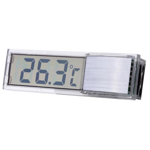 Ohulelks Aquariumthermometer, Elektronisch, LCD, Digital, Temperaturmessung, Thermometer, Aquarium-Zubehör, Silberfarben Ohulelks Aquariumthermometer, Elektronisch, LCD, Digital, Temperaturmessung, Thermometer, Aquarium-Zubehör, Silberfarben von Ohulelks