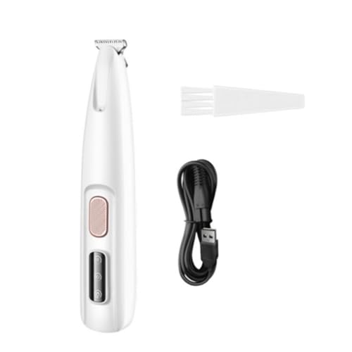 Ohulelks Mikropräzisionstrimmer für Haustiere, Haarschneidemaschine für Haustiere, Wasserdicht, Wiederaufladbar, Rasierer für Haustiere, Ohne Ölflasche von Ohulelks