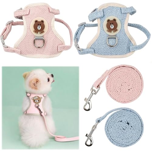 Oiieco 2 Stück Kaninchen Leine, Verstellbares Weiches Kleintiere Geschirr Mit Leine, 120cm Verstellbare Engeschirr,Geeignet für Kleintiere 1,5kg-3,0kg,Ausbruchsicher Oiieco 2 Stück Kaninchen Leine, Verstellbares Weiches Kleintiere Geschirr Mit Leine, 120cm Verstellbare Engeschirr,Geeignet für Kleintiere 1,5kg-3,0kg,Ausbruchsicher von Oiieco
