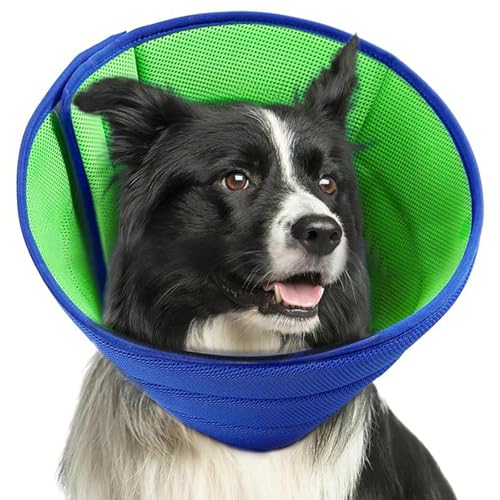 Oiieco Weiches Hundehalsband, verstellbares Halsband für Hunde und Katzen, atmungsaktives E-Halsband für Operationen, Buster-Halsbänder für Hunde, Anti-Leck-medizinische Kegel für kleine bis große Oiieco Weiches Hundehalsband, verstellbares Halsband für Hunde und Katzen, atmungsaktives E-Halsband für Operationen, Buster-Halsbänder für Hunde, Anti-Leck-medizinische Kegel für kleine bis große von Oiieco