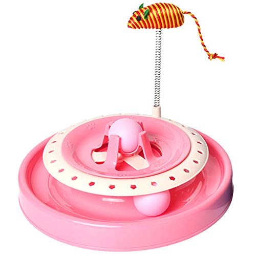 Oikabio , Katzen-Drehteller, Spielzeug, Katzenpuzzle, verrückte Spielplatte, Federmaus, Katze, lustig, Spielzeug, Drehteller, Ball, Haustier-Katzenspielzeug, Rosa Oikabio , Katzen-Drehteller, Spielzeug, Katzenpuzzle, verrückte Spielplatte, Federmaus, Katze, lustig, Spielzeug, Drehteller, Ball, Haustier-Katzenspielzeug, Rosa von Oikabio