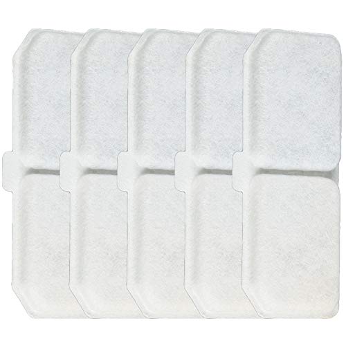 Oikabio Katze Wasser Filter 5 Packungen Austauschbarer Filter, Geeignet für 2 Liter Upgraded Wasser Dispenser von Oikabio