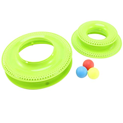 Oikabio Lustiges Katzen-Haustier-Spielzeug, Katzenspielzeug, Intelligenz, dreifache Spielscheibe, Katzenspielzeug, Bälle, Katze, verrückter Ball, Disc, interaktives Spielzeug für IQ-Transing, Grün Oikabio Lustiges Katzen-Haustier-Spielzeug, Katzenspielzeug, Intelligenz, dreifache Spielscheibe, Katzenspielzeug, Bälle, Katze, verrückter Ball, Disc, interaktives Spielzeug für IQ-Transing, Grün von Oikabio