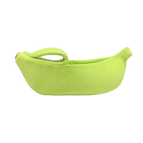 Oikabio Niedliches Bananen Katzen Bett, Haustier Bett, Weiches Katzen Umarmung Bett, SchöNes Haustier Bett für Katzen, Kaninchen und Kleine Hunde, GrüN Oikabio Niedliches Bananen Katzen Bett, Haustier Bett, Weiches Katzen Umarmung Bett, SchöNes Haustier Bett für Katzen, Kaninchen und Kleine Hunde, GrüN von Oikabio