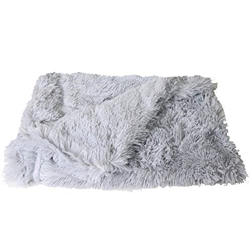 Oikabio Pet Fluffy Decke Schlafmatte Wendbare Doppelschicht Waschbar für Hundebett, Couch, Sofa, Autograu von Oikabio