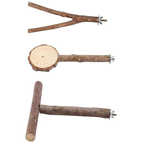 Oikabio -Sitzstange aus Naturholz, zum Aufhängen, mehrere Zweige für Papageien, Sittiche, Nymphensittiche, Sittiche, Sittiche, Sittiche, Oikabio -Sitzstange aus Naturholz, zum Aufhängen, mehrere Zweige für Papageien, Sittiche, Nymphensittiche, Sittiche, Sittiche, Sittiche, von Oikabio