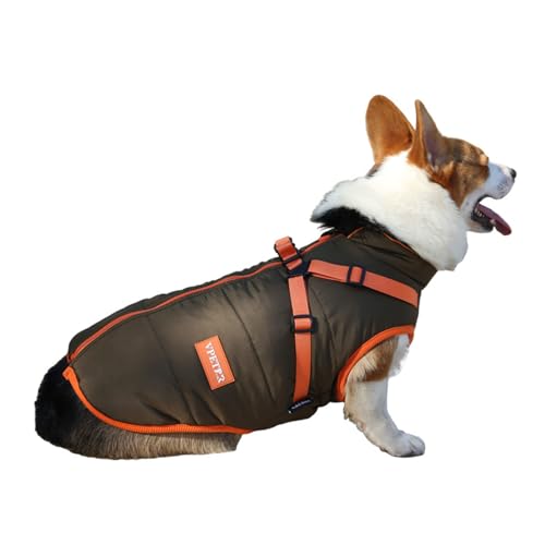 Winddichtes Warmes Hunde Outfit Für Kleine Hundemäntel Für Den Winter Geschenk Für Kleine Bis Große Hunde Welpen Outfit Dicke Weste Outdoor Haustierkleidung von Oilmal