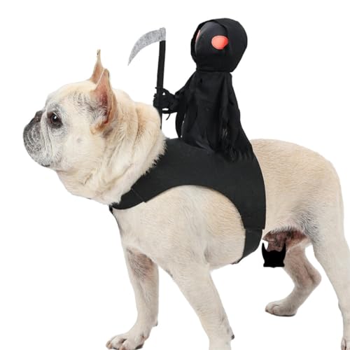 Oiuyamn Halloween-Kostüme für Hunde, Halloween-Party-Kostüme, für Hunde, dunkles Ritter-Kostüm, geeignet für Welpen, Kätzchen, Urlaubskostüme Oiuyamn Halloween-Kostüme für Hunde, Halloween-Party-Kostüme, für Hunde, dunkles Ritter-Kostüm, geeignet für Welpen, Kätzchen, Urlaubskostüme von Oiuyamn