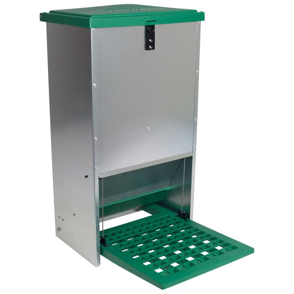 Feedomatic Geflügelfutterautomat 20kg, verzinkt, Hühner-Futterautom... von Olba