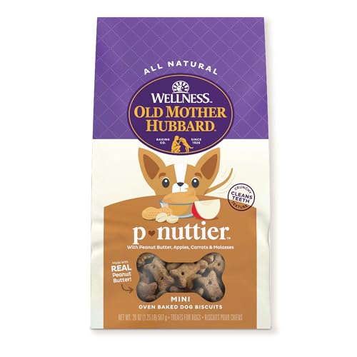 Old Mother Hubbard Classic P-Nuttier Mini Natural Crunchy Dog Treat Biscuits, 20-Ounce Bag by Old Mother Hubbard Natural Dog Treats von Old Mother Hubbard